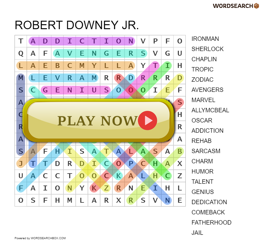 ROBERT DOWNEY JR.