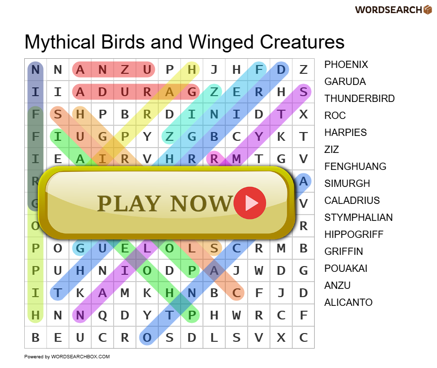 Mythical Birds and Winged Creatures