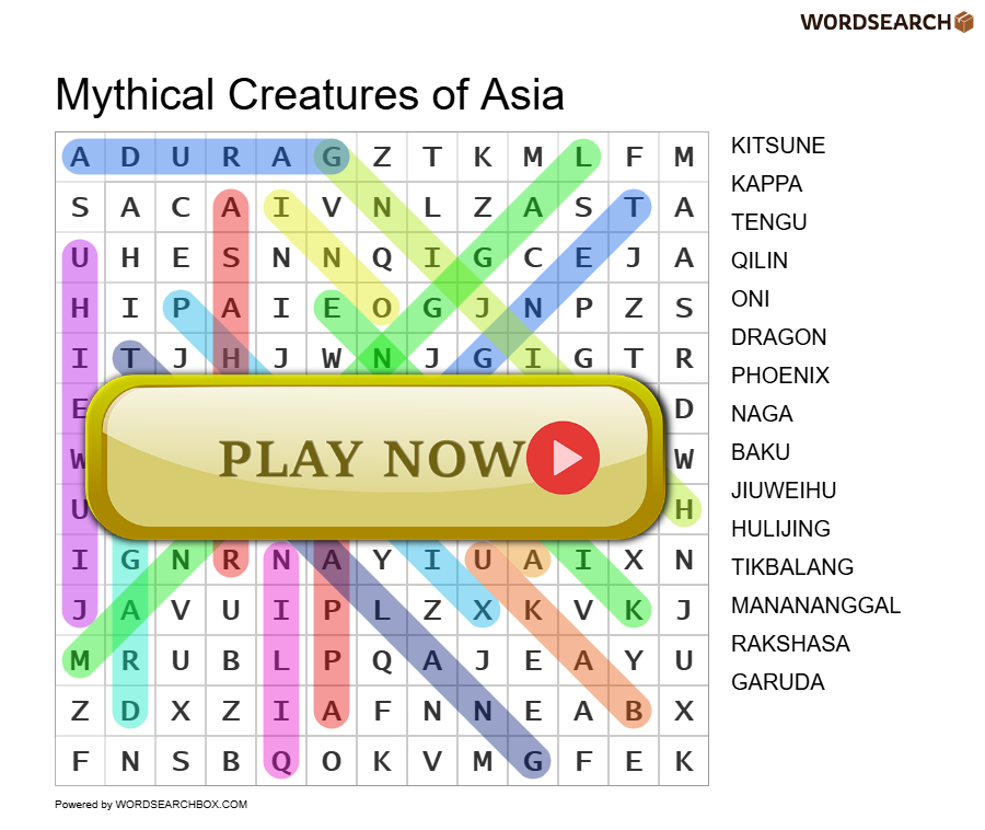 Mythical Creatures of Asia