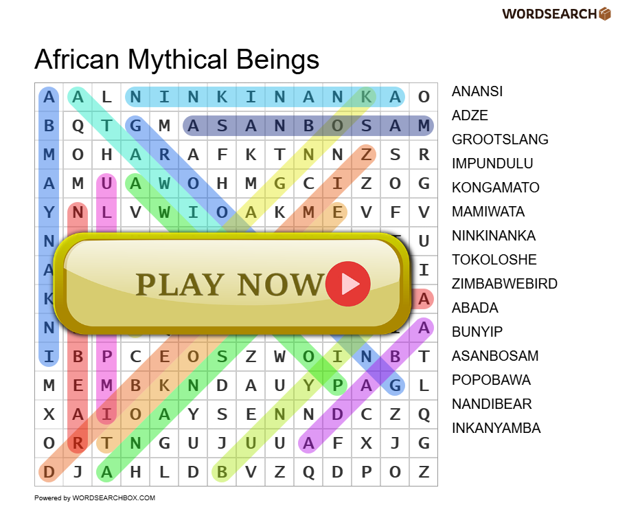 African Mythical Beings