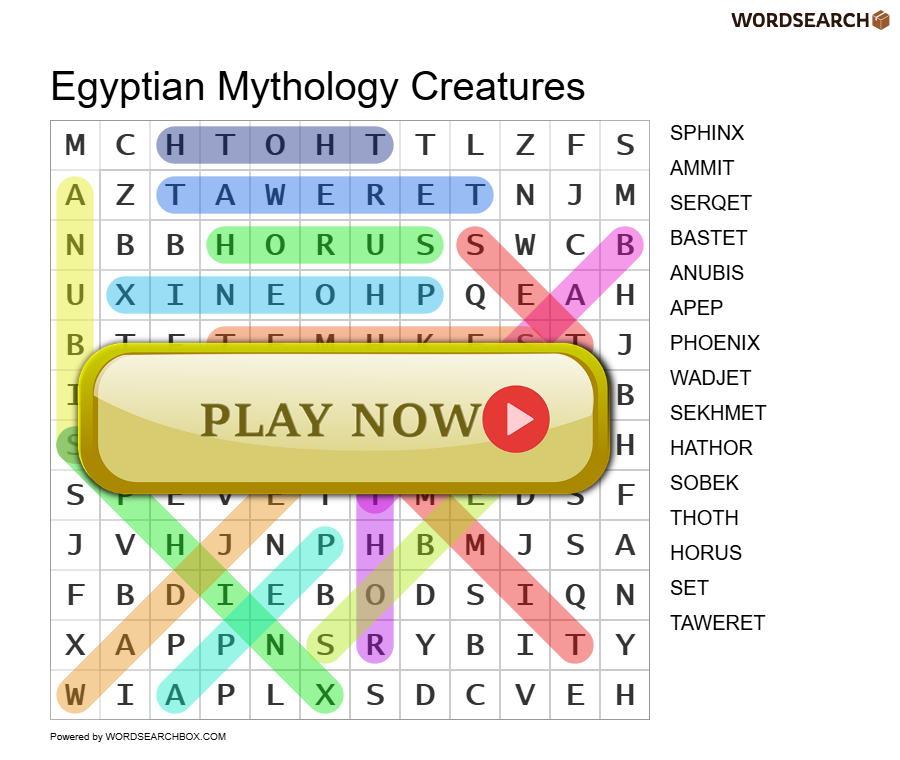 Egyptian Mythology Creatures