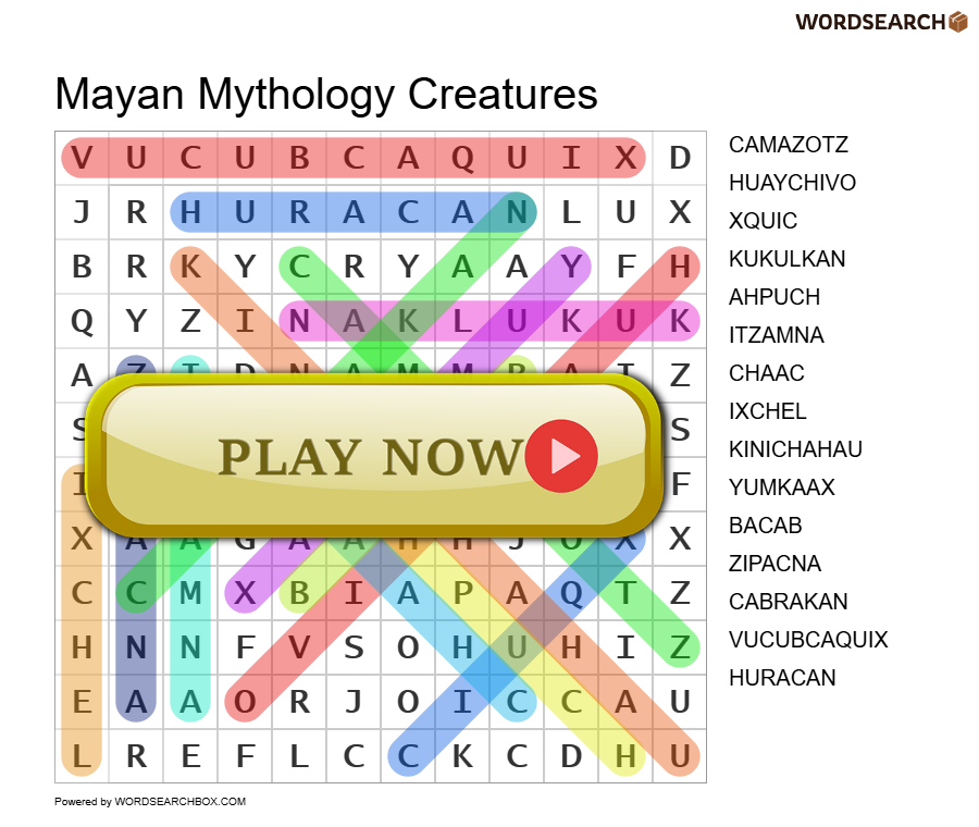 Mayan Mythology Creatures