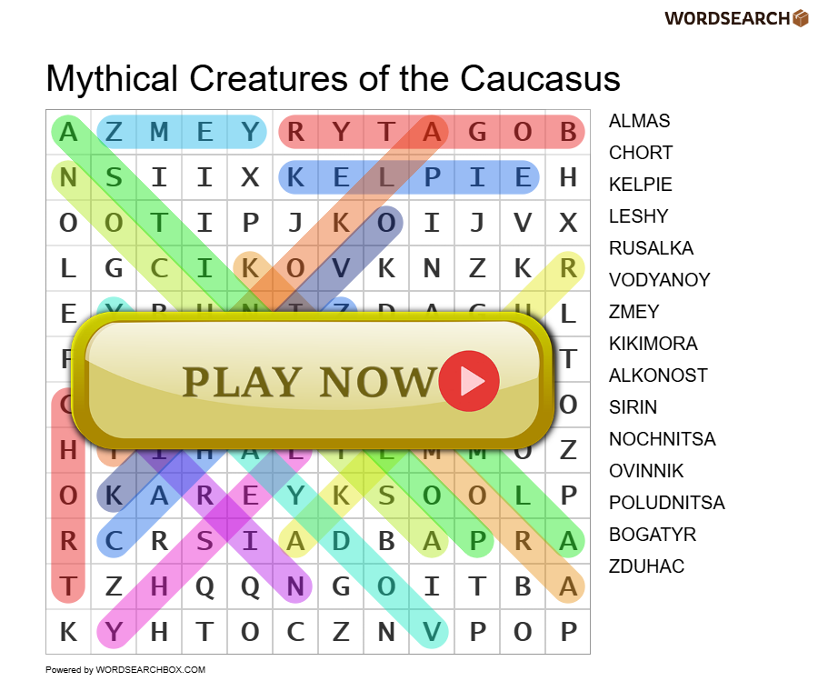 Mythical Creatures of the Caucasus