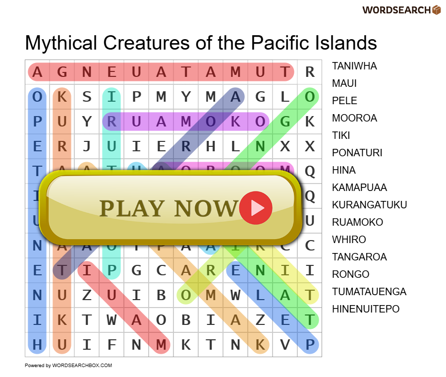 Mythical Creatures of the Pacific Islands