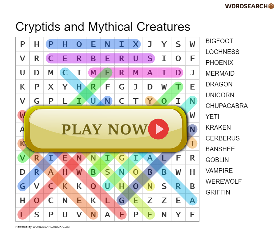 Cryptids and Mythical Creatures