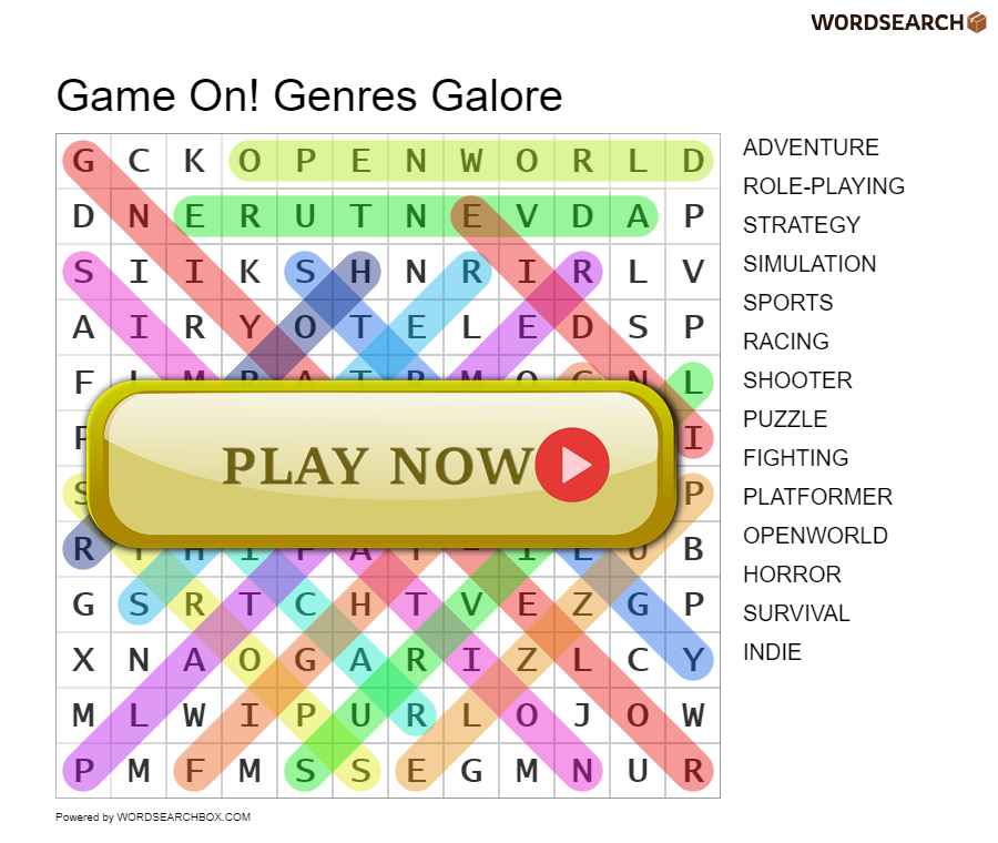 Game On! Genres Galore