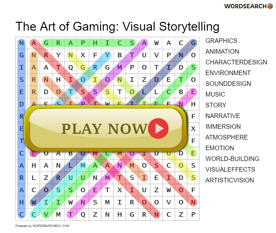 The Art of Gaming: Visual Storytelling