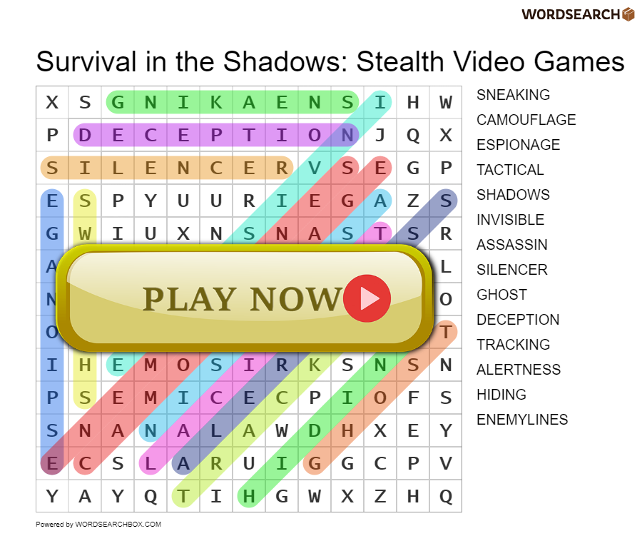 Survival in the Shadows: Stealth Video Games