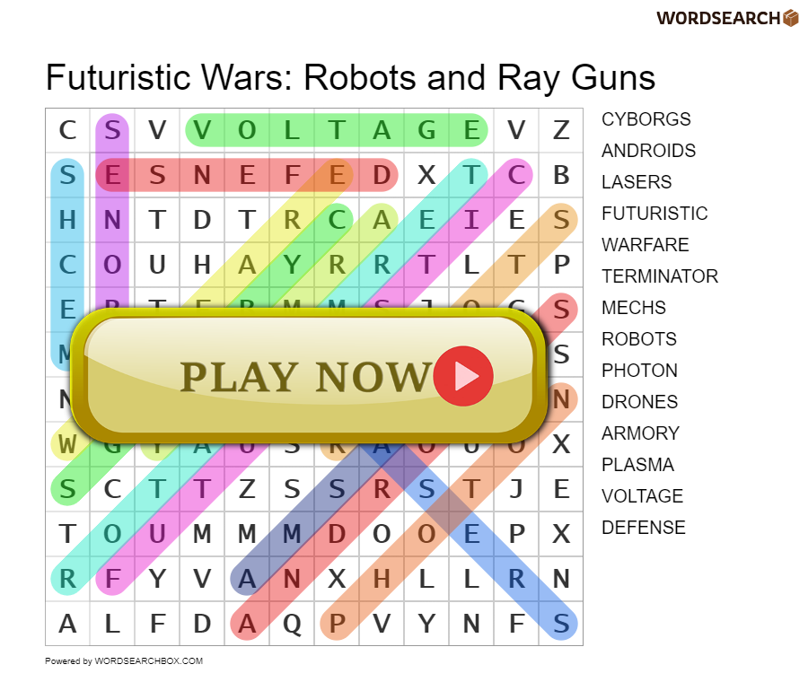 Futuristic Wars: Robots and Ray Guns