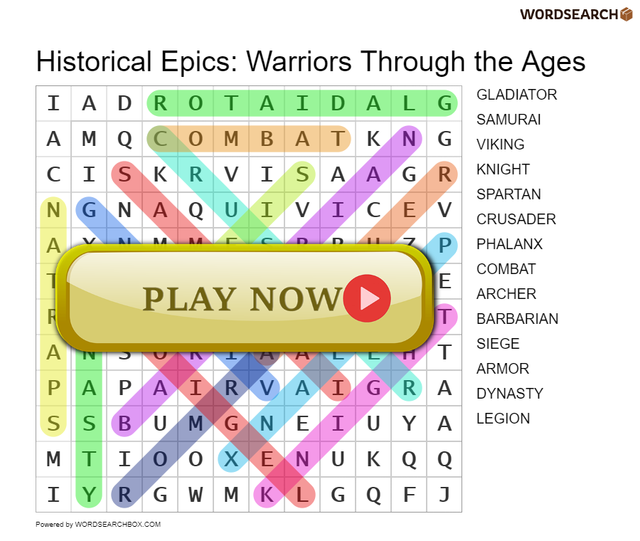 Historical Epics: Warriors Through the Ages