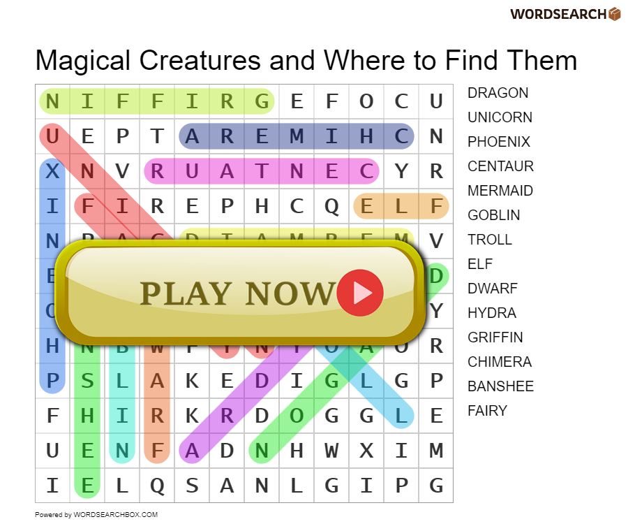 Magical Creatures and Where to Find Them