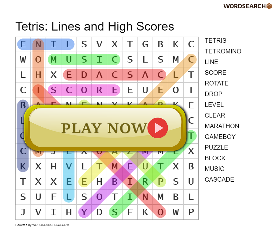 Tetris: Lines and High Scores