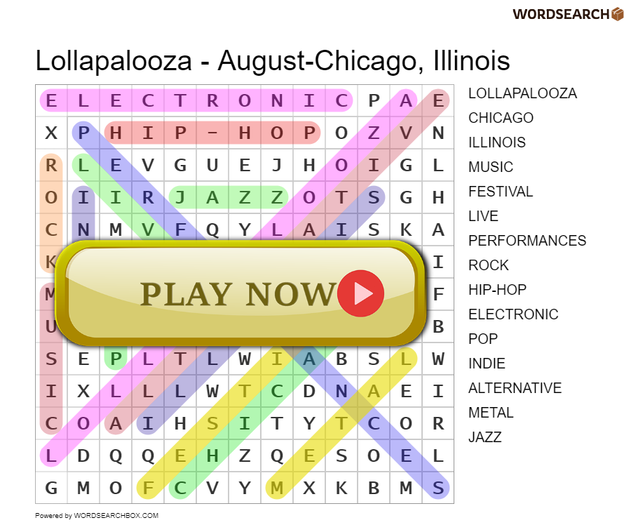 Lollapalooza - August-Chicago, Illinois