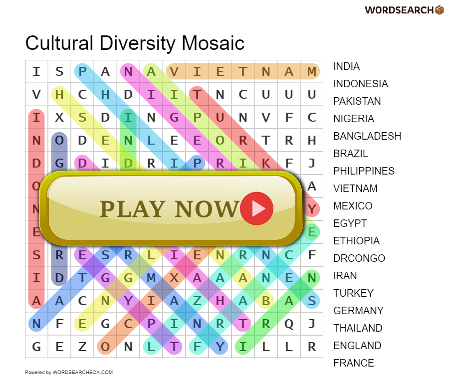 Cultural Diversity Mosaic