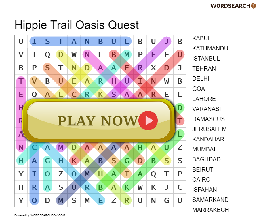 Hippie Trail Oasis Quest