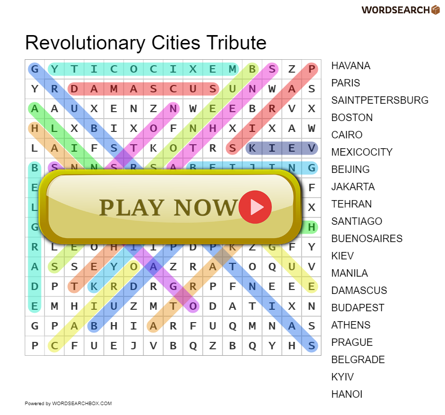 Revolutionary Cities Tribute