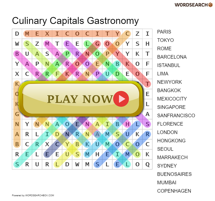 Culinary Capitals Gastronomy