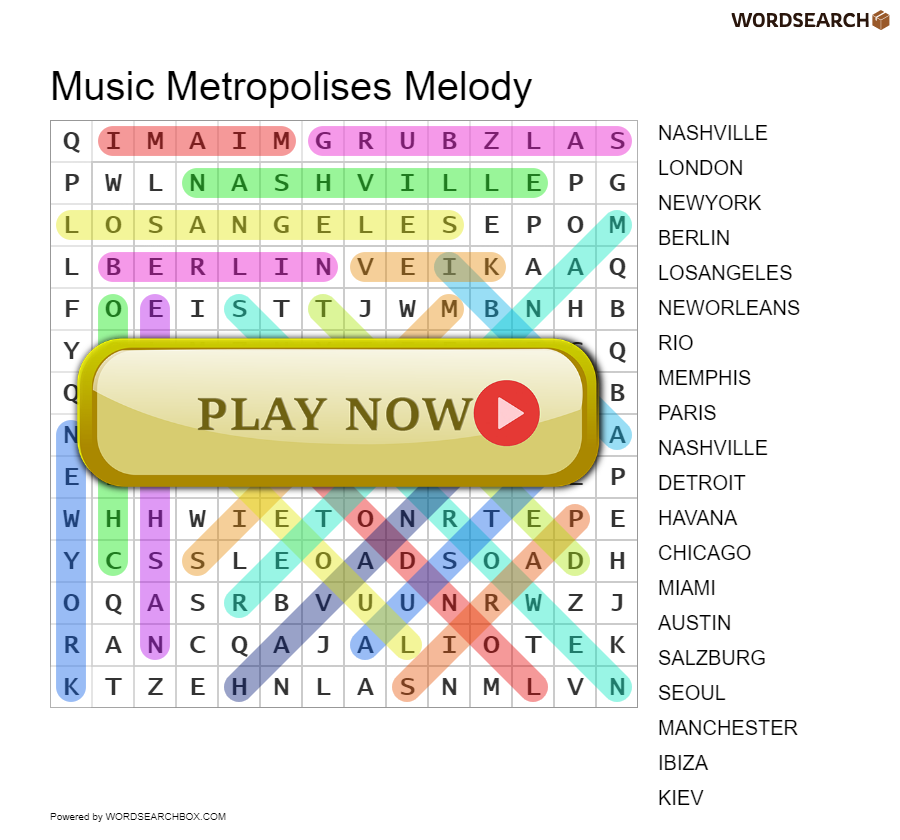 Music Metropolises Melody