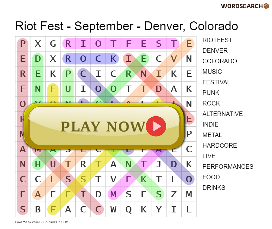 Riot Fest - September - Denver, Colorado