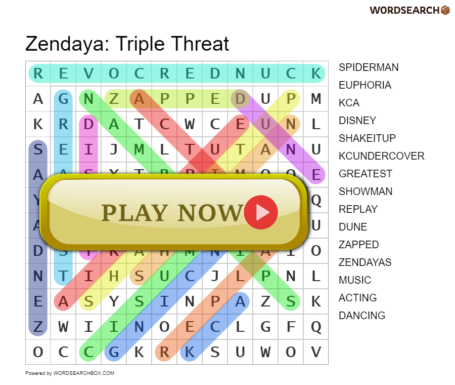 Zendaya: Triple Threat