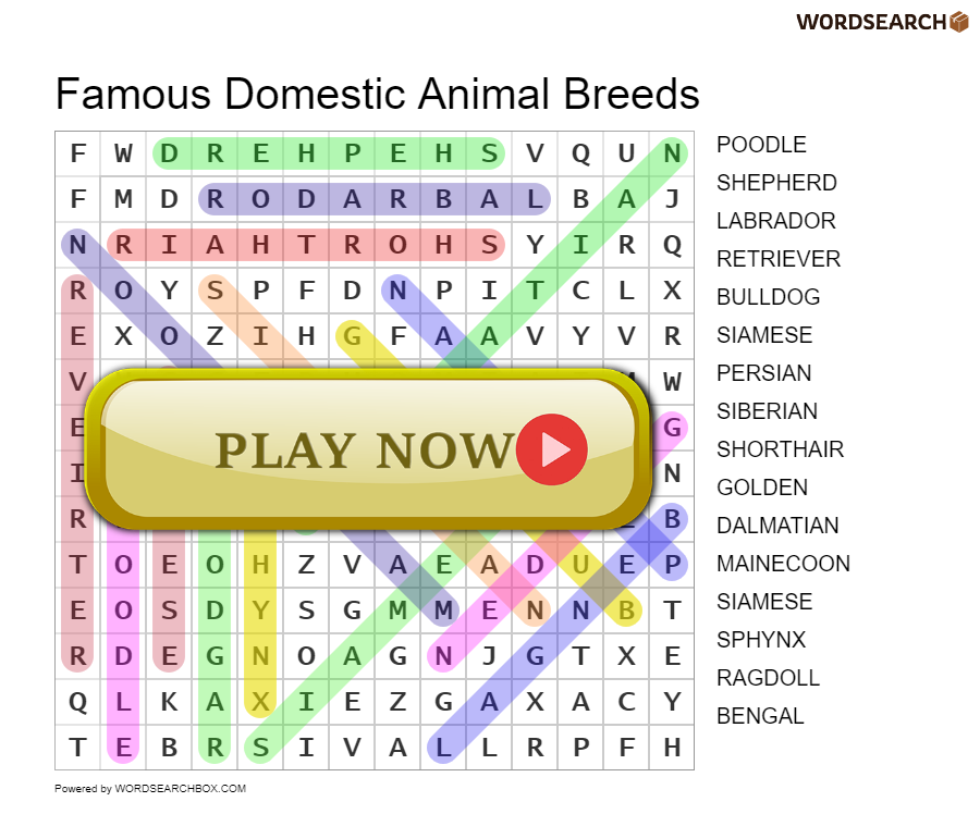Famous Domestic Animal Breeds