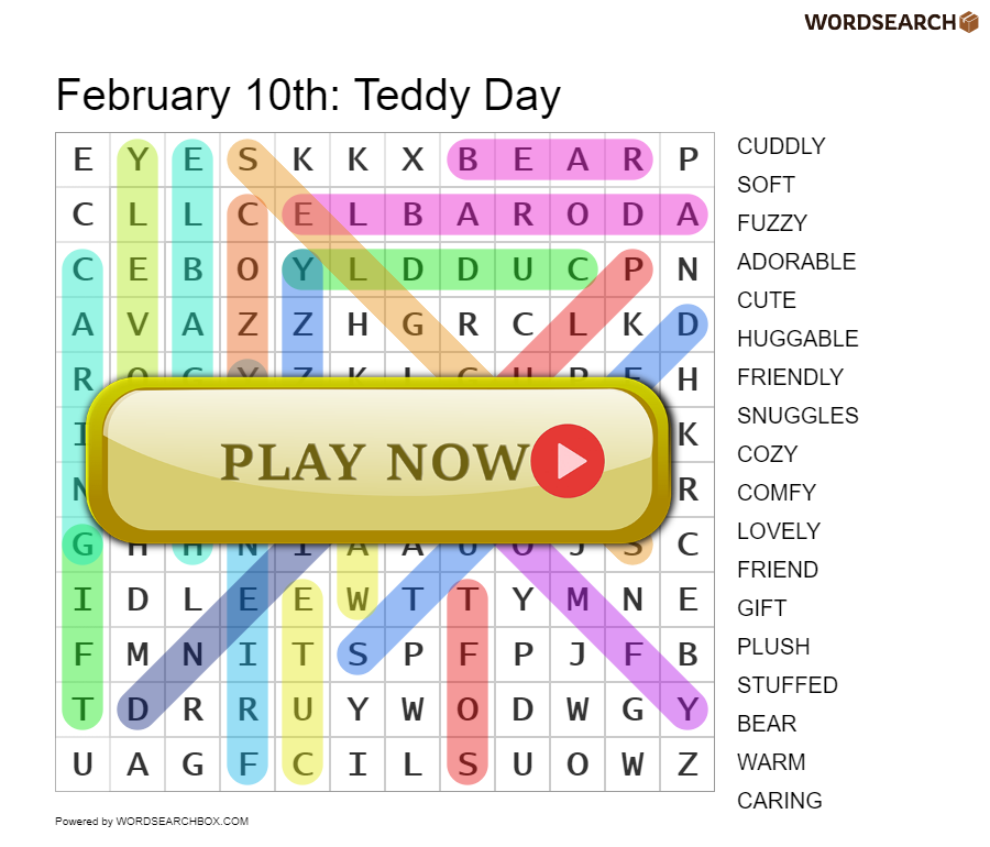 February 10th: Teddy Day