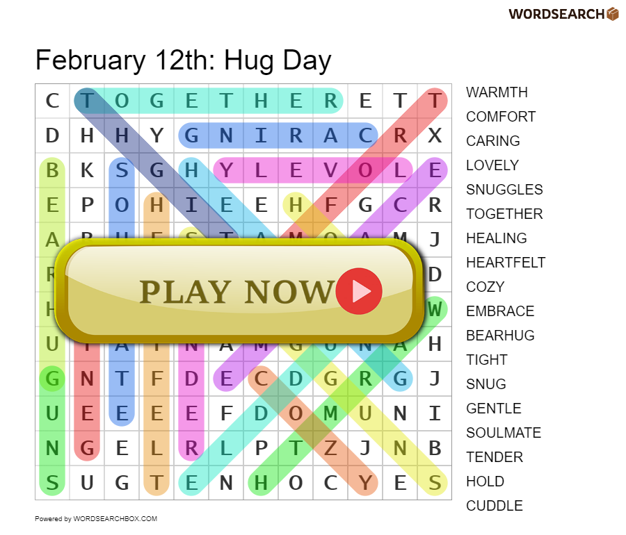 February 12th: Hug Day