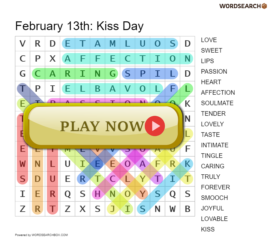 February 13th: Kiss Day