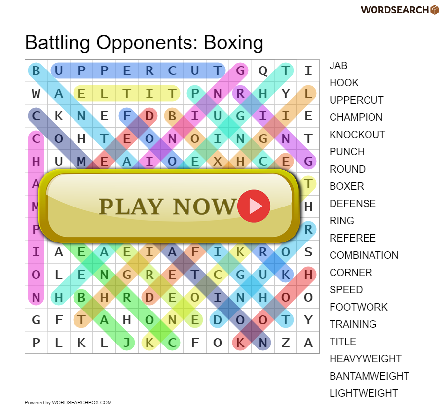 Battling Opponents: Boxing